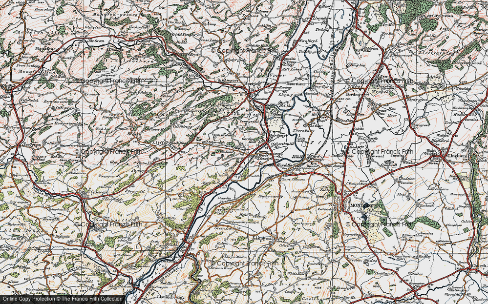 Old Map of Trwstllewelyn, 1921 in 1921