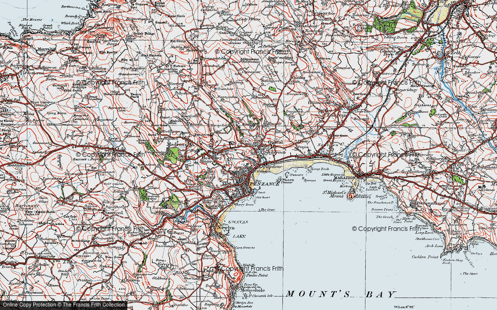 Old Map of Trythogga, 1919 in 1919