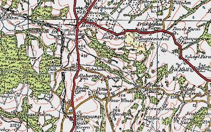 Old map of Tubslake in 1921