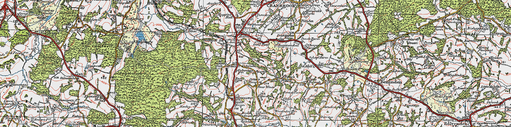 Old map of Tubslake in 1921