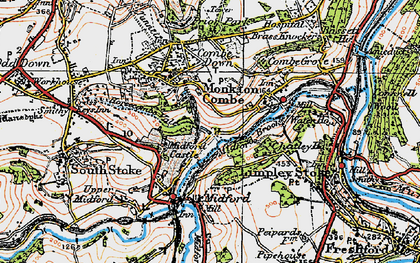 Old map of Tucking Mill in 1919