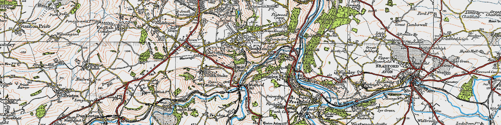 Old map of Tucking Mill in 1919