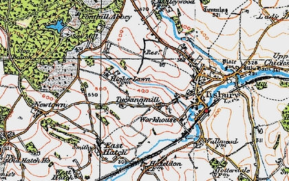 Old map of Tuckingmill in 1919