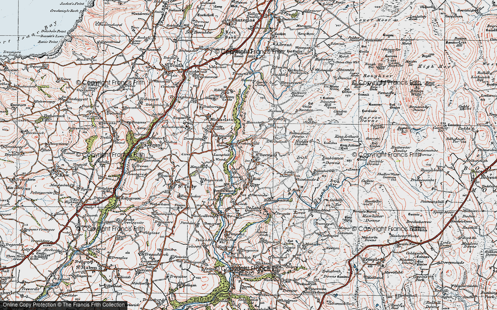 Old Map of Tuckingmill, 1919 in 1919