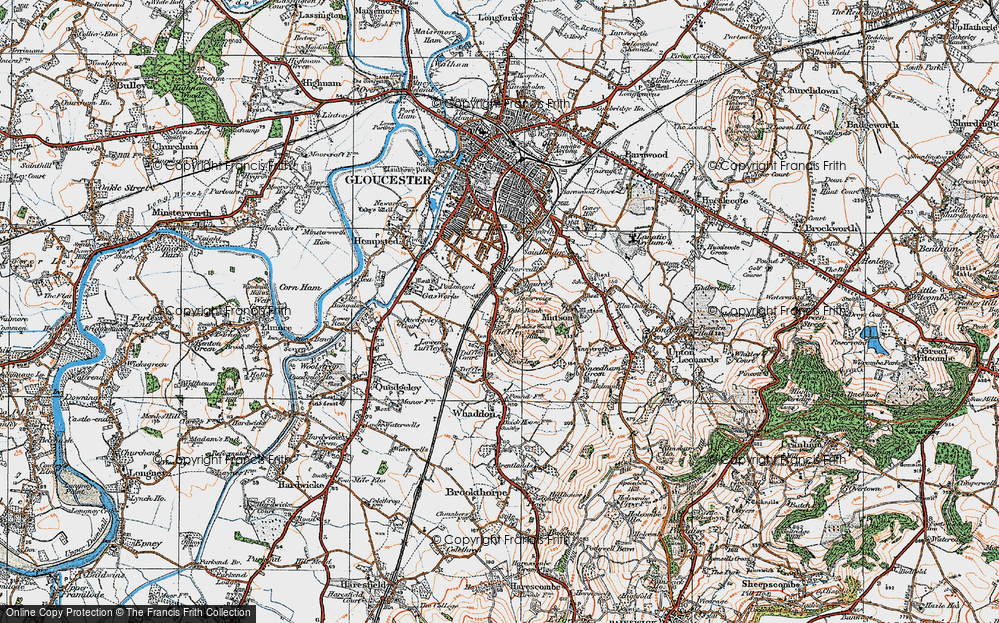 Old Map of Tuffley, 1919 in 1919