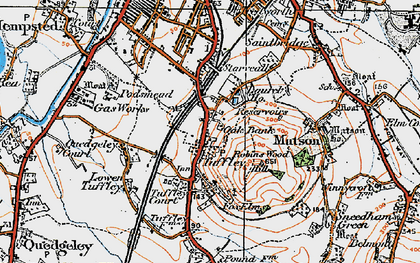 Old map of Tuffley in 1919