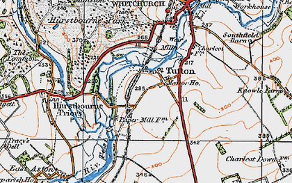 Old map of Tufton in 1919