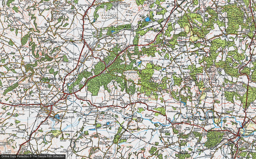 Old Map of Tullecombe, 1919 in 1919
