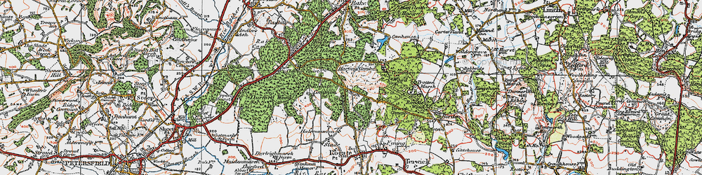 Old map of Tullecombe in 1919
