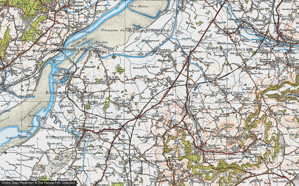 Old Map of Tumpy Green, 1919 in 1919