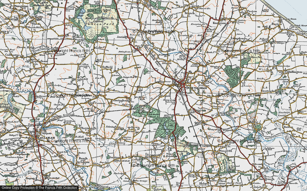 Old Map of Tungate, 1922 in 1922