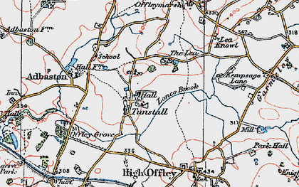Old map of Lea, The in 1921