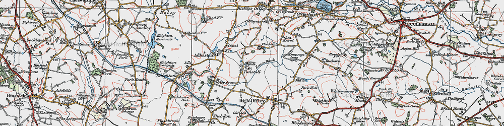 Old map of Lea, The in 1921