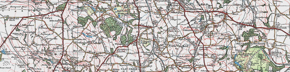 Old map of Tupton in 1923