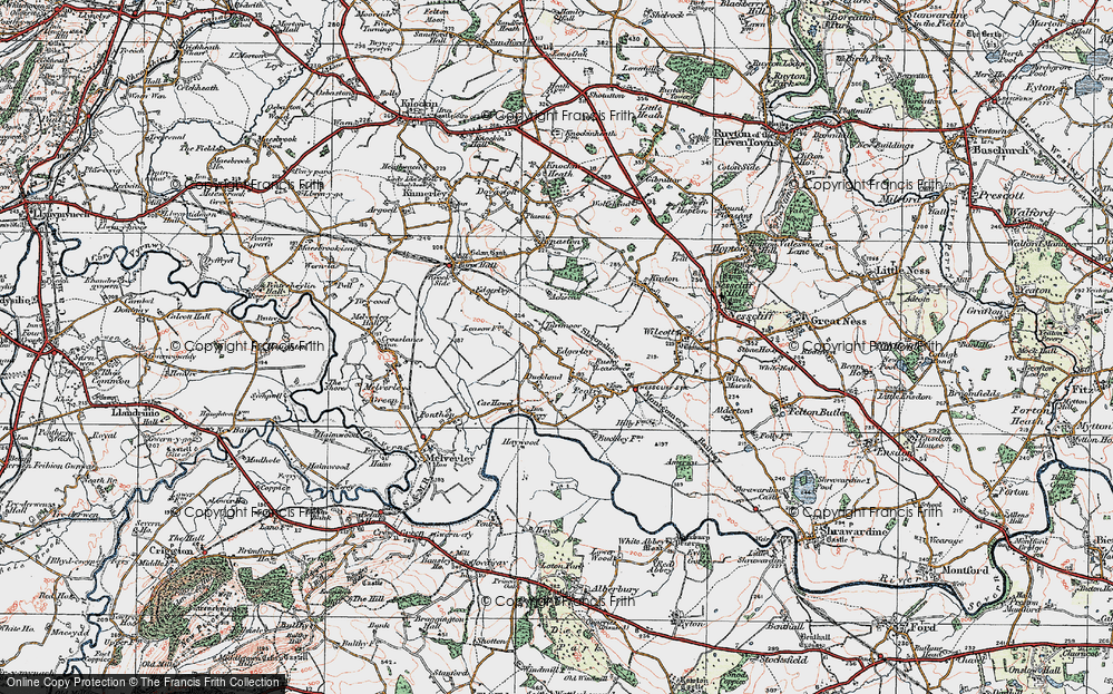 Old Map of Turfmoor, 1921 in 1921