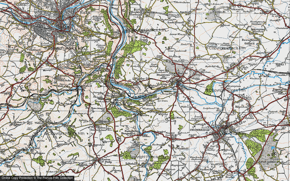 Old Map of Turleigh, 1919 in 1919