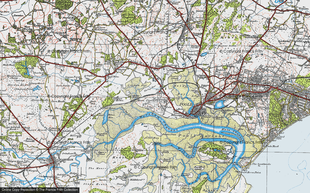 Old Map of Turlin Moor, 1919 in 1919