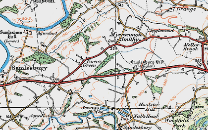 Old map of Turner Green in 1924