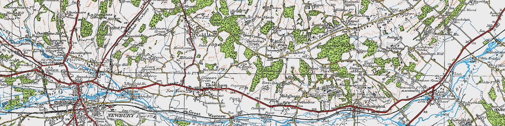 Old map of Turner's Green in 1919