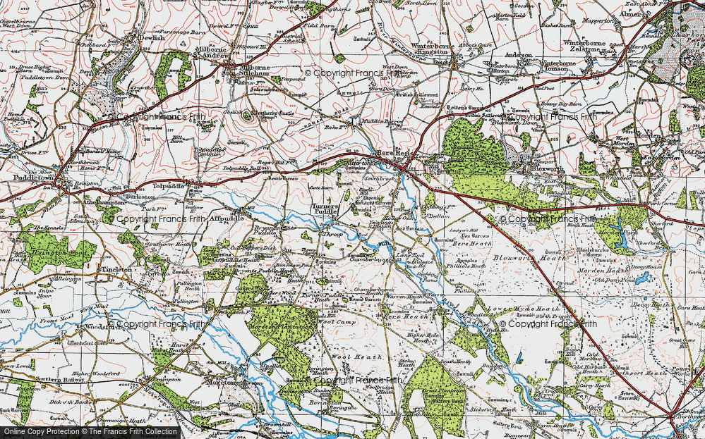Old Map of Turners Puddle, 1919 in 1919