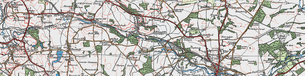 Old map of Brancliffe Grange in 1923