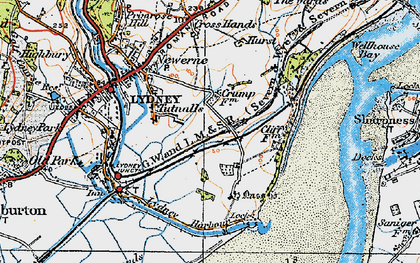 Old map of Black Rock in 1919
