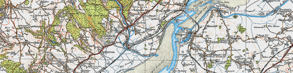 Old map of Black Rock in 1919
