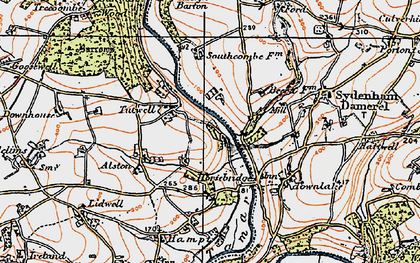 Old map of Tutwell in 1919