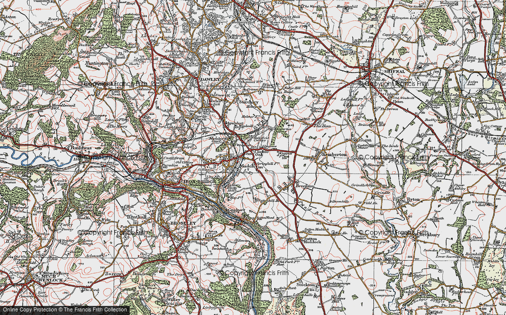 Old Map of Tweedale, 1921 in 1921