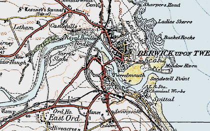 Old map of Yarrow Slake in 1926