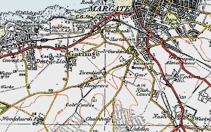 Old map of Twenties in 1920
