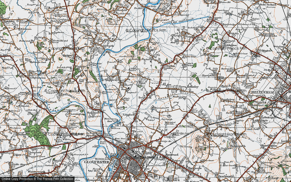 Old Map of Twigworth, 1919 in 1919