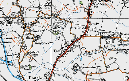 Old map of Twigworth in 1919