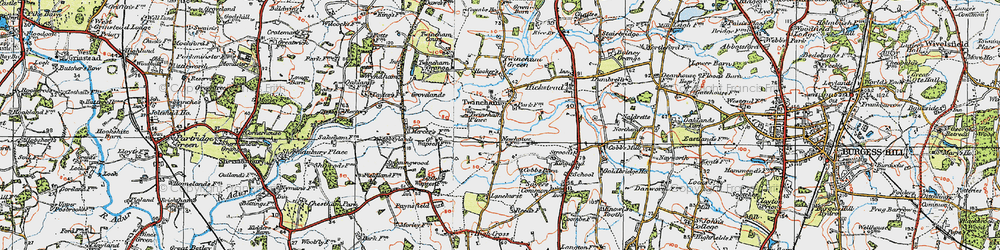 Old map of Lanehurst in 1920
