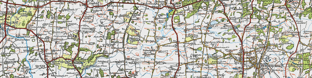 Old map of Twineham Green in 1920