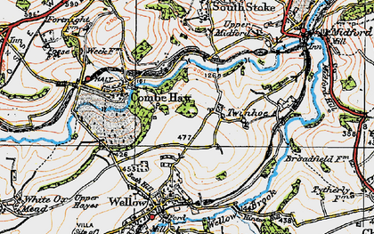 Old map of Twinhoe in 1919