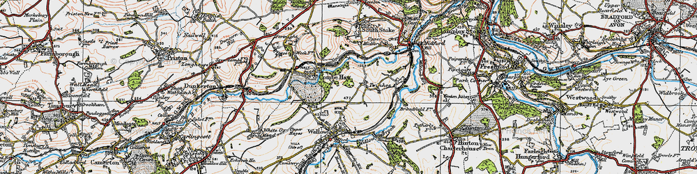 Old map of Twinhoe in 1919