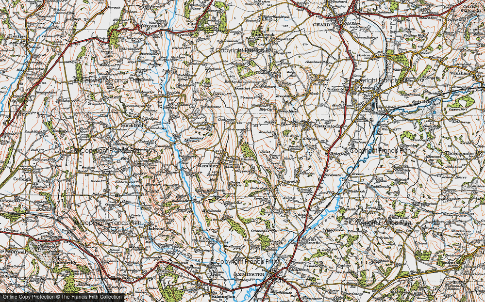 Old Map of Twist, 1919 in 1919