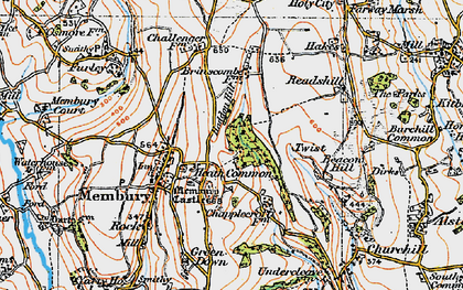 Old map of Twist in 1919