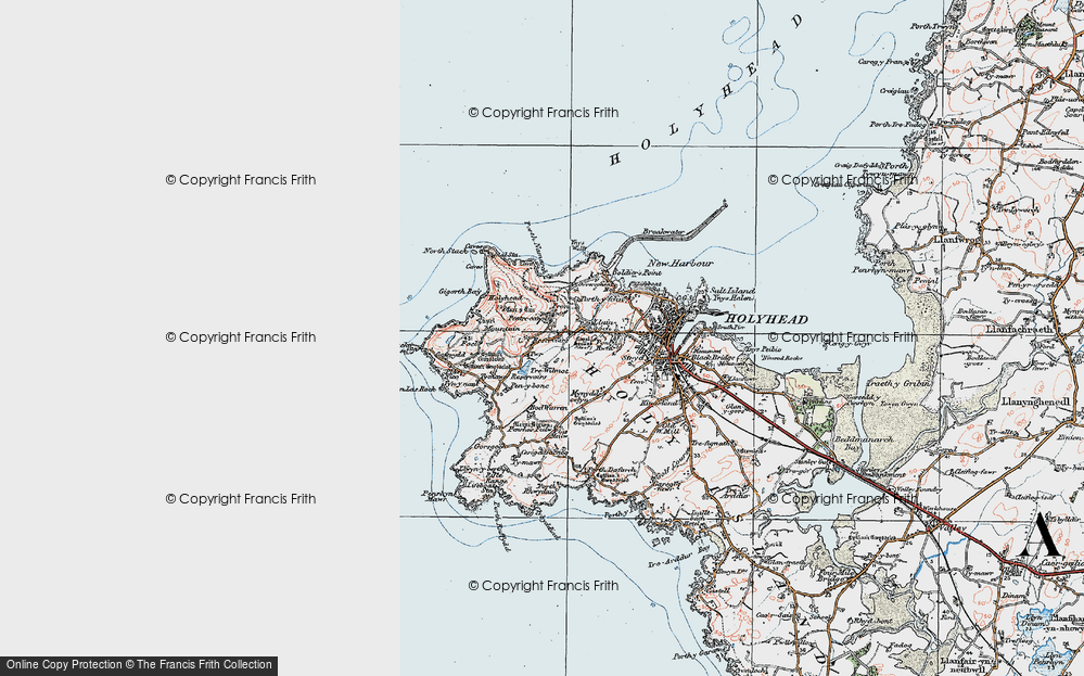 Old Map of Twr, 1922 in 1922