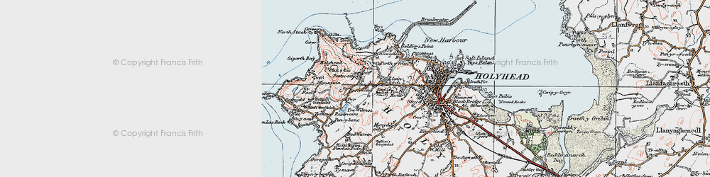 Old map of Twr in 1922