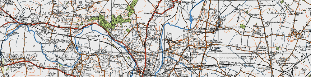 Old map of Twyford in 1919