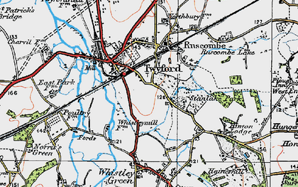 Old map of Twyford in 1919