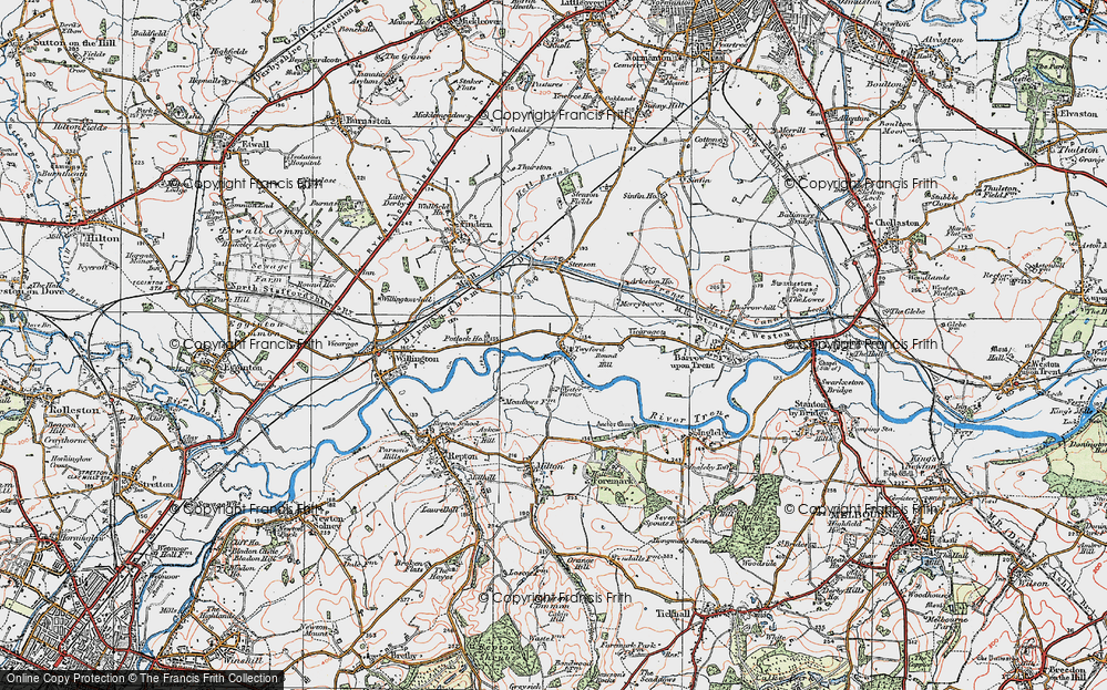 Old Map of Twyford, 1921 in 1921