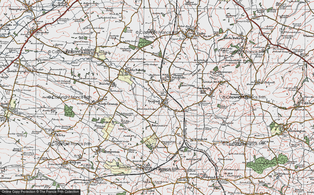Old Map of Twyford, 1921 in 1921