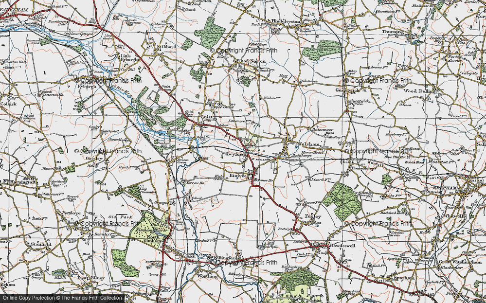 Old Map of Twyford, 1921 in 1921