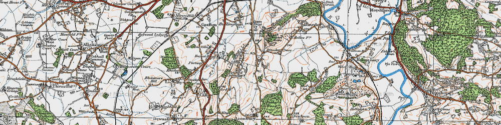 Old map of Twyford Common in 1920