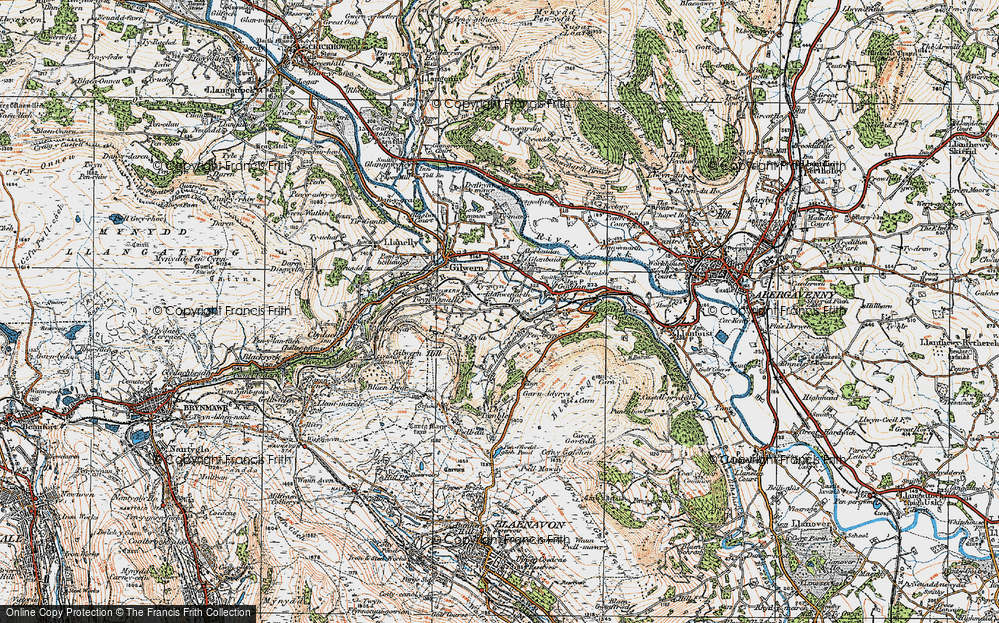 Old Map of Twyn-Allws, 1919 in 1919