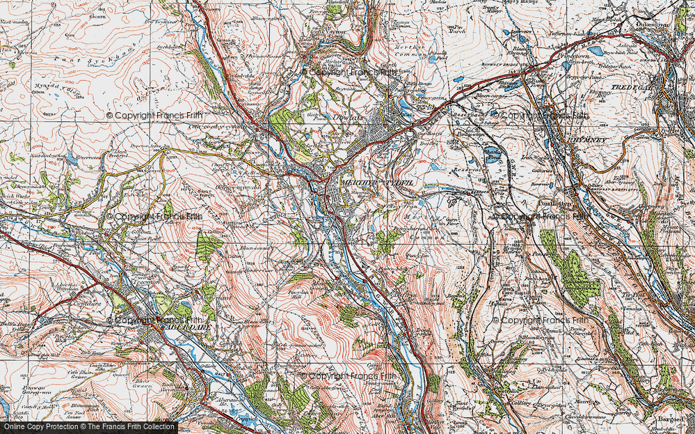 Old Map of Twynyrodyn, 1923 in 1923