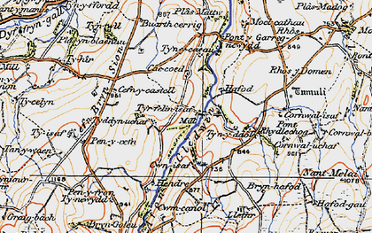 Old map of Beaver Grove in 1922